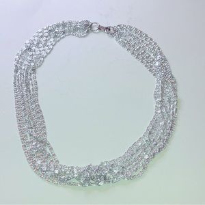 Shimmery Sarah Coventry, multi stand choker.